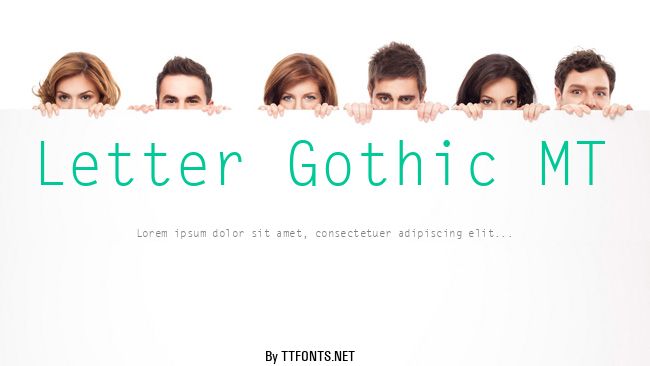 Letter Gothic MT example