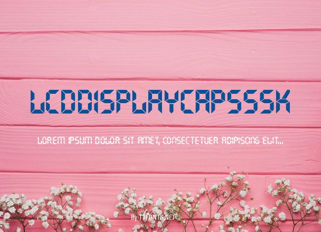 LCDDisplayCapsSSK example
