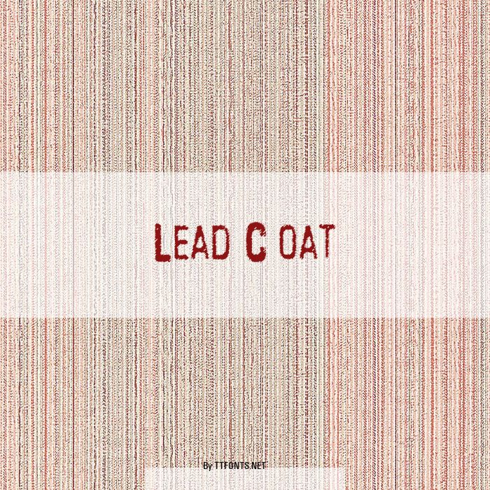 Lead Coat example