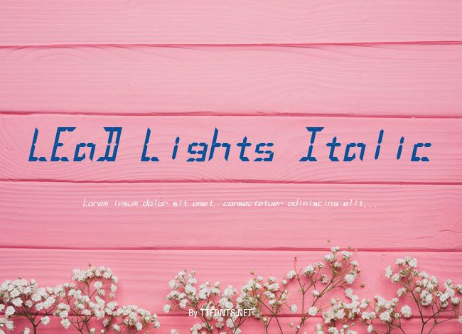 LEaD Lights Italic example