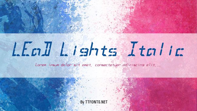 LEaD Lights Italic example