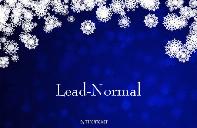 Lead-Normal example