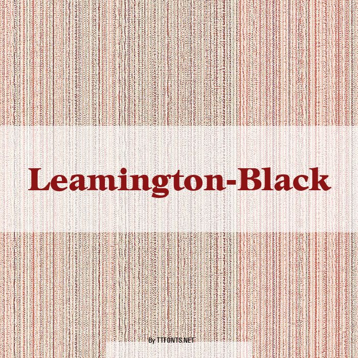Leamington-Black example