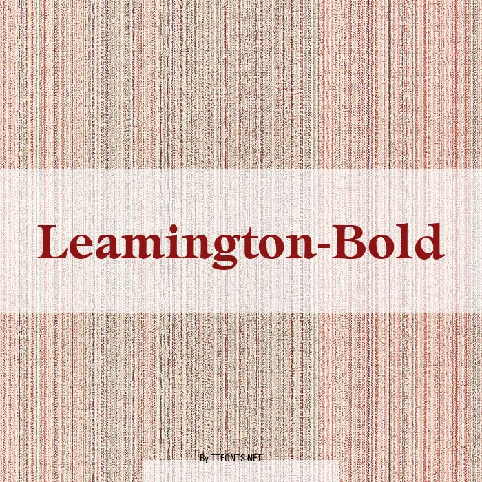 Leamington-Bold example