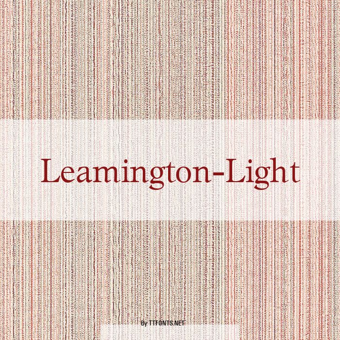 Leamington-Light example