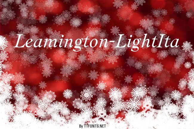 Leamington-LightIta example