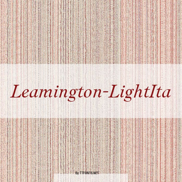 Leamington-LightIta example