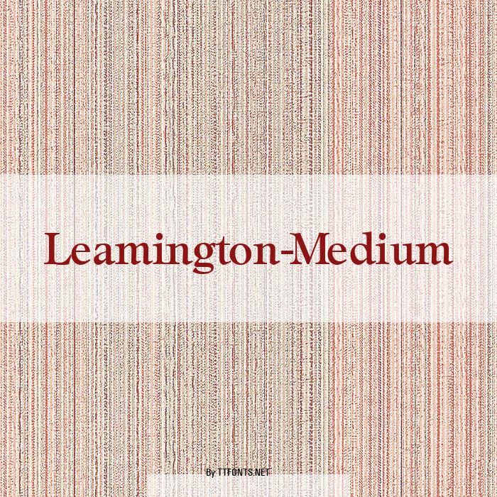 Leamington-Medium example