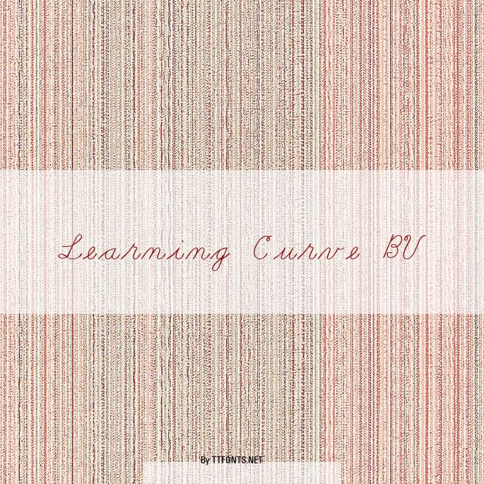 Learning Curve BV example
