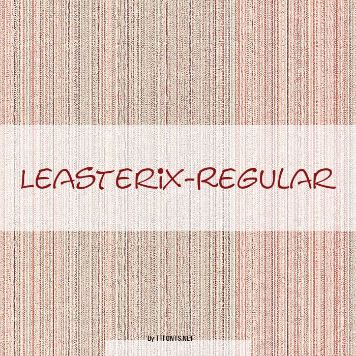 Leasterix-Regular example