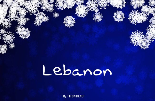 Lebanon example