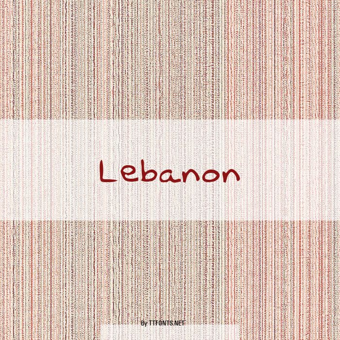 Lebanon example