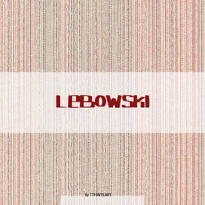 Lebowski example
