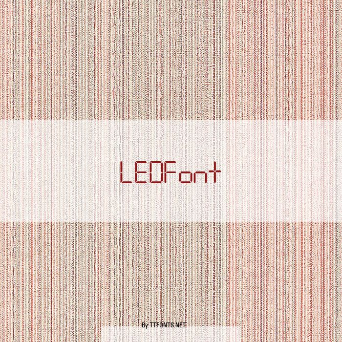 LEDFont example