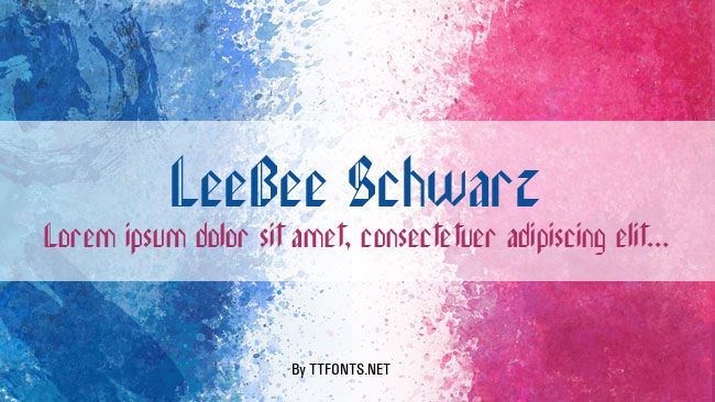 LeeBee Schwarz example