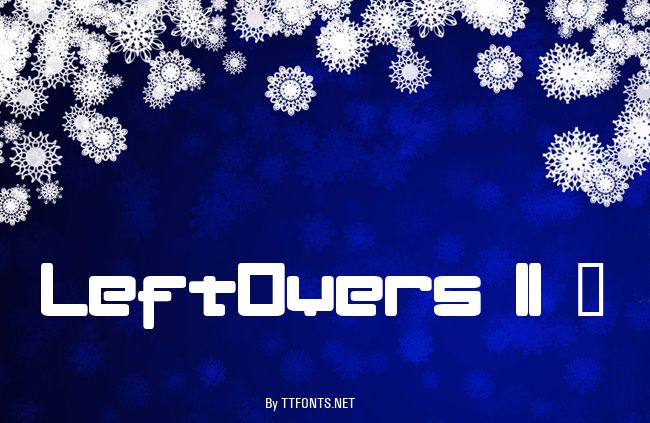 LeftOvers II 3 example
