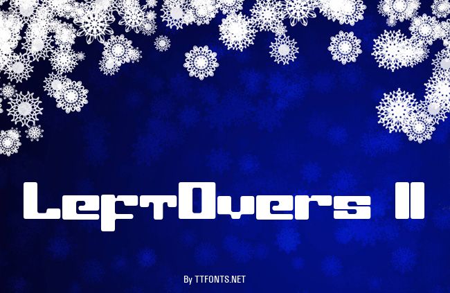 LeftOvers II example