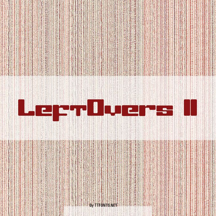 LeftOvers II example