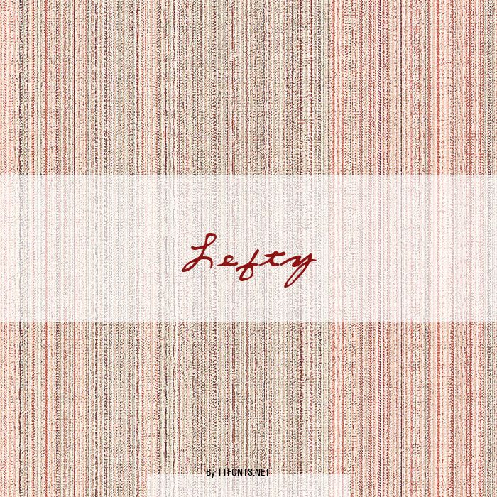 Lefty example