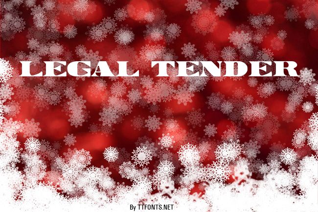 Legal Tender example