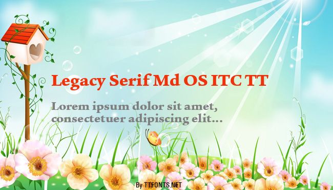 Legacy Serif Md OS ITC TT example