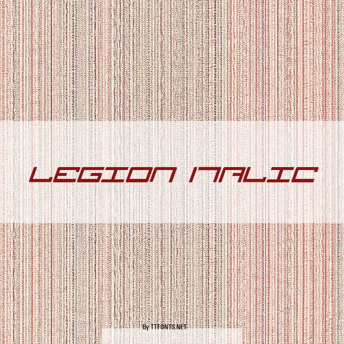 Legion Italic example