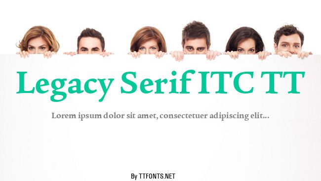 Legacy Serif ITC TT example