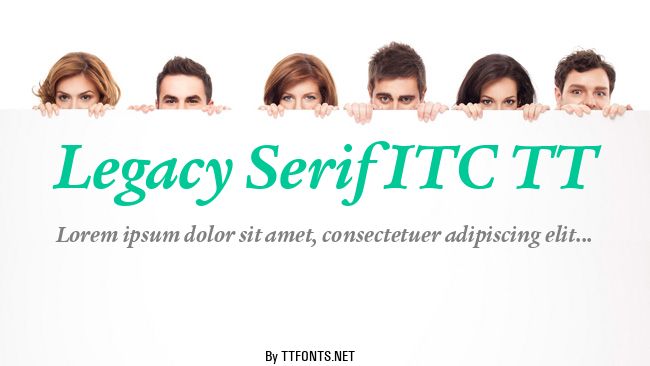 Legacy Serif ITC TT example