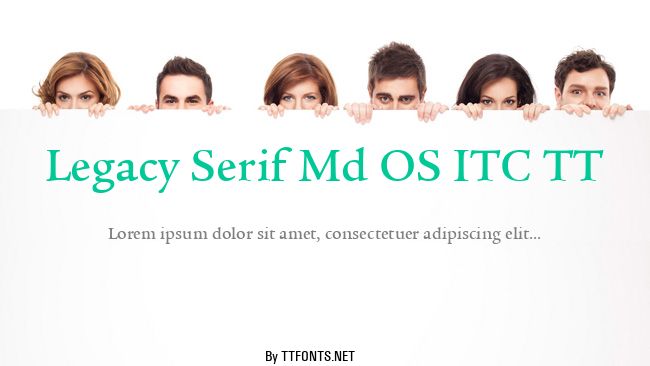 Legacy Serif Md OS ITC TT example