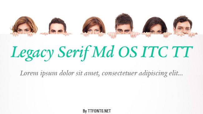 Legacy Serif Md OS ITC TT example