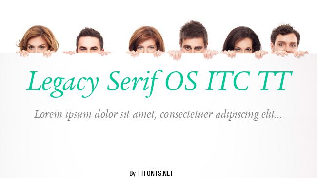 Legacy Serif OS ITC TT example