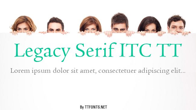 Legacy Serif ITC TT example