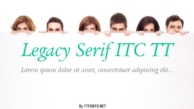 Legacy Serif ITC TT example