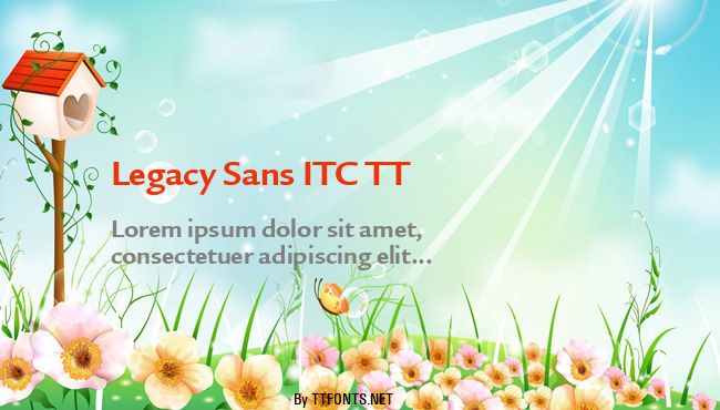 Legacy Sans ITC TT example