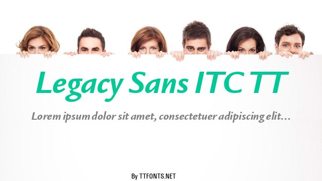 Legacy Sans ITC TT example