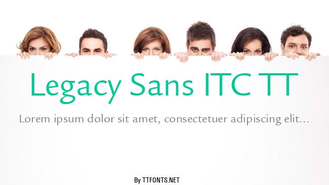 Legacy Sans ITC TT example