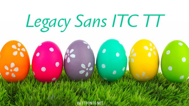 Legacy Sans ITC TT example