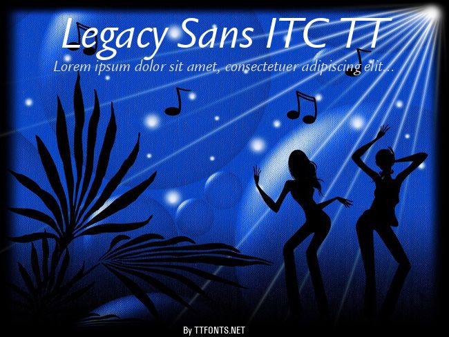 Legacy Sans ITC TT example