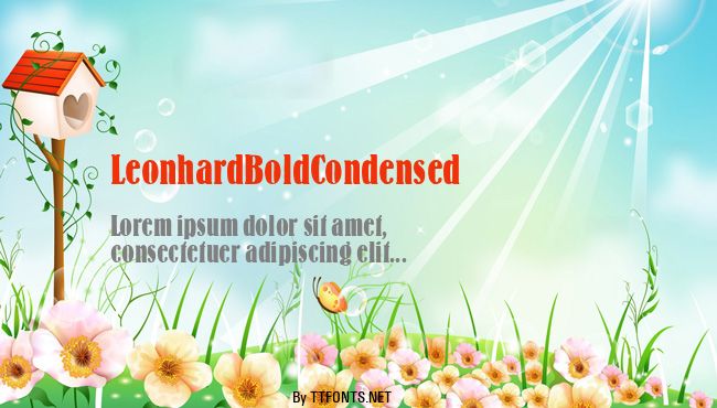 LeonhardBoldCondensed example