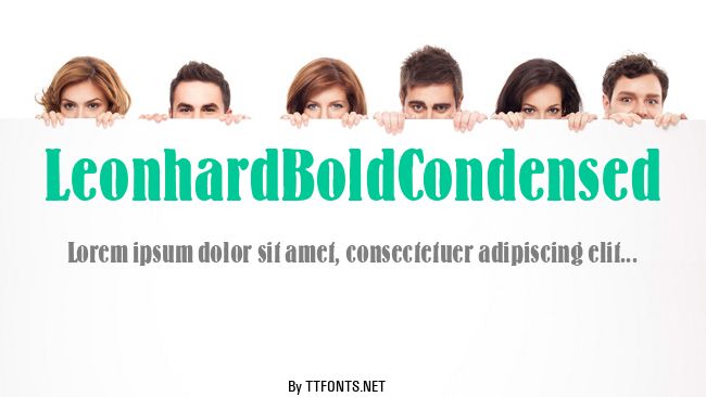 LeonhardBoldCondensed example