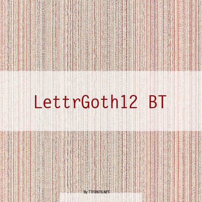 LettrGoth12 BT example