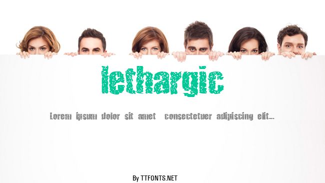 lethargic example