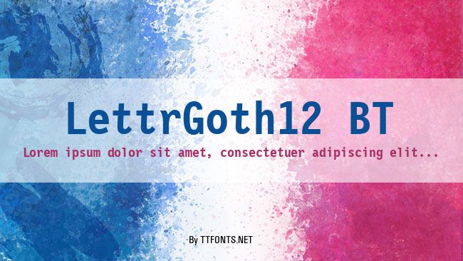 LettrGoth12 BT example