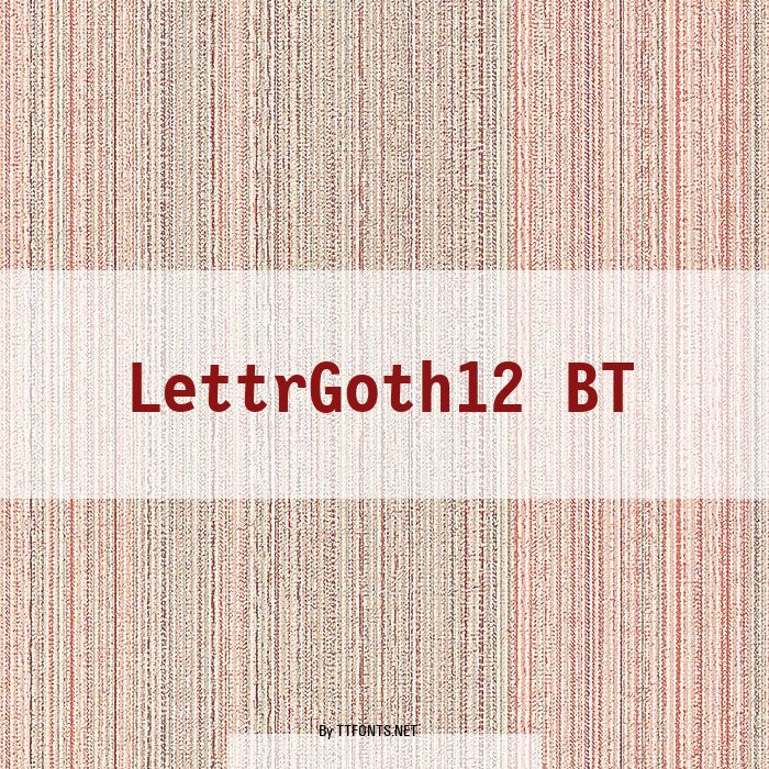 LettrGoth12 BT example