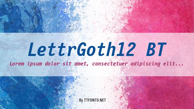 LettrGoth12 BT example