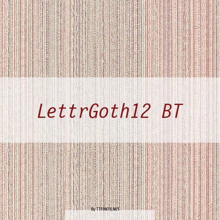 LettrGoth12 BT example