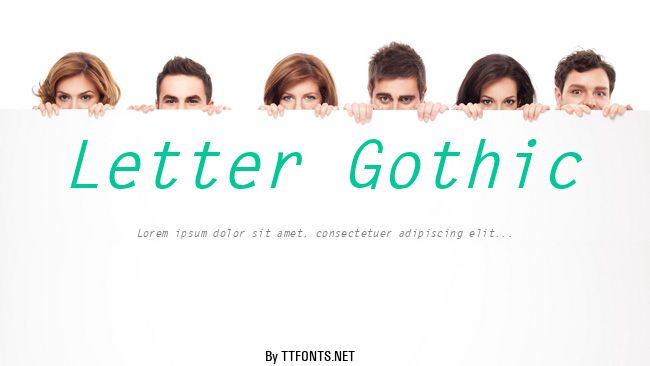 Letter Gothic example