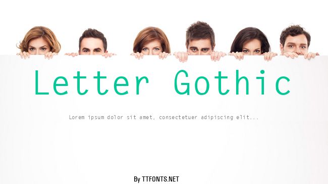 Letter Gothic example