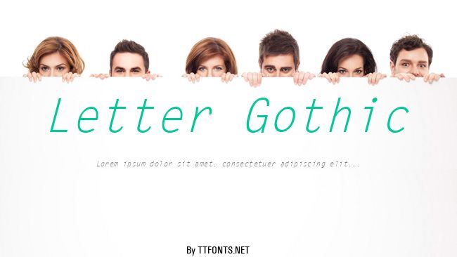 Letter Gothic example
