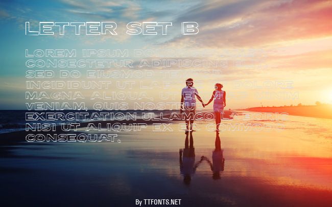 Letter Set B example